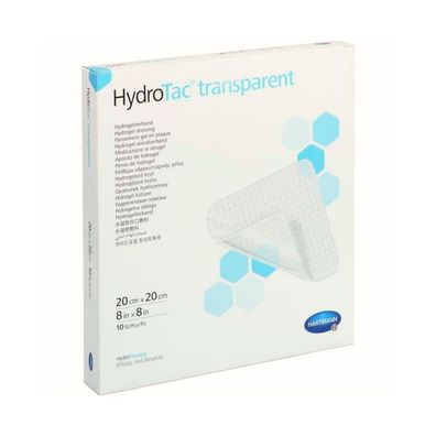 Hartmann HydroTac® transparent hydrozellulärer Gel-Verband, 20 x 20 cm | Packung (10