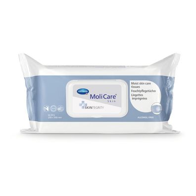 MoliCare® Skin Feuchtpflegetücher | Packung (50 Stück)