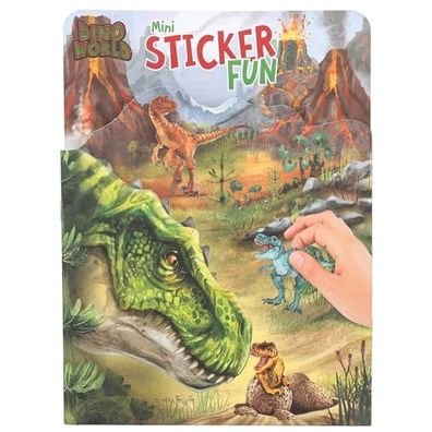 Dino World Mini Sticker Fun - Stickerbuch mit 12 Hintergrundseite