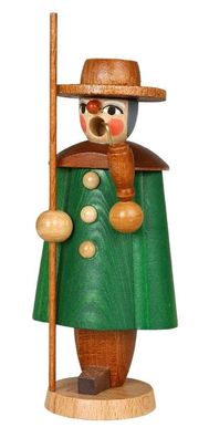 Miniaturräuchermann Schäfer grün HxBxT 11x5x4cm NEU Rauchen Rauchfigur Rauchmann