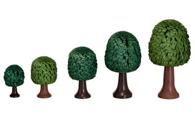 Ringelbaum Laubbaum mit Stamm grün Holzbaum H= 10cm NEU Baum Dekoration Seiffen