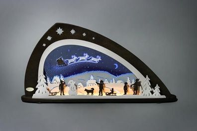 Motivleuchte Santa Claus Länge ca 66cm NEU Motivleuchte Lichterbogen LED