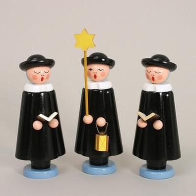 Kurrendefiguren schwarz H= 20cm NEU Kirche Holz Weihnachten Seiffen Erzgebirge