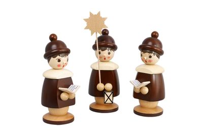 Miniaturfiguren 3 Kurrendefiguren natur Höhe 19cm NEU Weihnachten Figuren Kirche