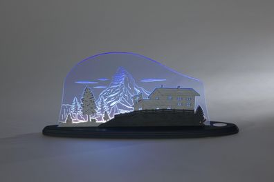 Motivleuchte Matterhorn Länge ca 47cm NEU Schwibbogen Lichterbogen LED Schweiz B