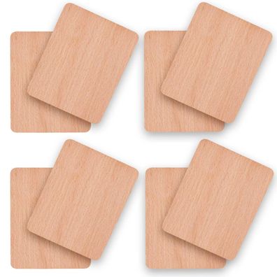 Holz Untersetzer für Raclette Pfännchen - Menge: 8 Stück