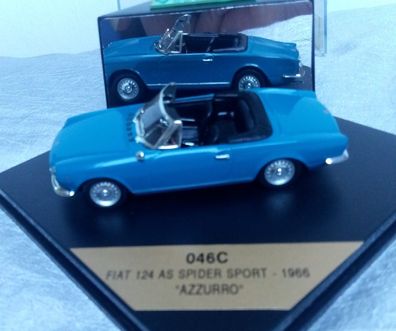 Fiat 124 AS Sport Spider, azzorro blau, Vitesse