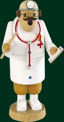 Räucherfigur Arzt mit Stethoskop Höhe= 18cm NEU Räuchermann Rauchmann Räucherkerz
