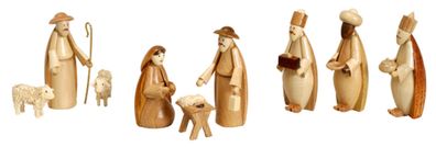 Miniaturfiguren Krippenfiguren natur Höhe 5,5cm NEU Weihnachten Christi Geburt H