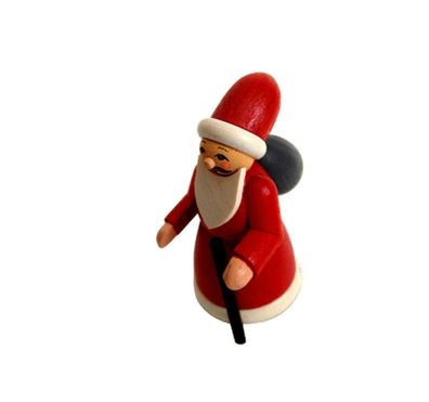 Miniaturfigur Weihnachtsmann bunt Höhe=6cm NEU Seiffen Erzgebirge Dekoration Hol