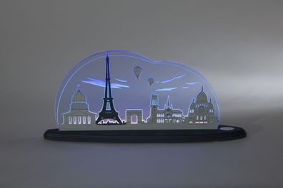 Motivleuchte Paris Länge ca 47cm NEU Schwibbogen Lichterbogen LED Frankreich Eif