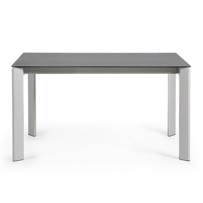 Tisch Axis ausziehbar 140 (200) cm Keramik Schwarz graue Beine