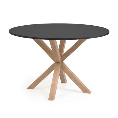 Tisch Full Argo rund mit MDF-Platte und Stahlbeinen Ø 119 cm