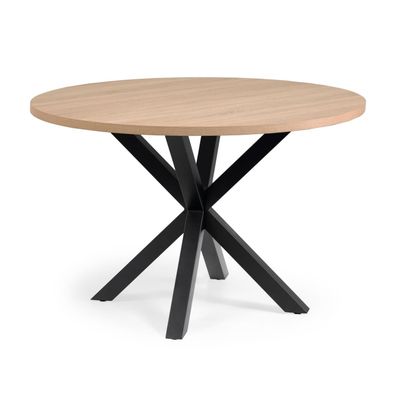 Tisch Full Argo rund mit Melamin und Stahlbeinen Ø 119 cm