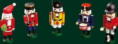 Nussknacker Soldat mit Gewehr Höhe= 8cm NEU Weihnachten Seiffen Nutcracker Nüsse