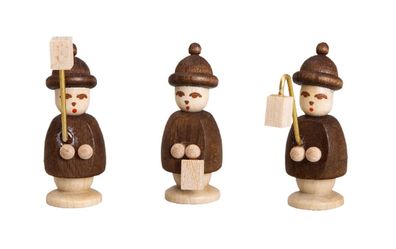 Miniaturfiguren 3 Laternenkinder bunt Höhe 2,7cm NEU Weihnachten Figuren Laterne