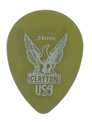Clayton Ultem Gold - Small Tear Drop - 0,56 mm (1, 6 oder 12 Stück) - Plektren