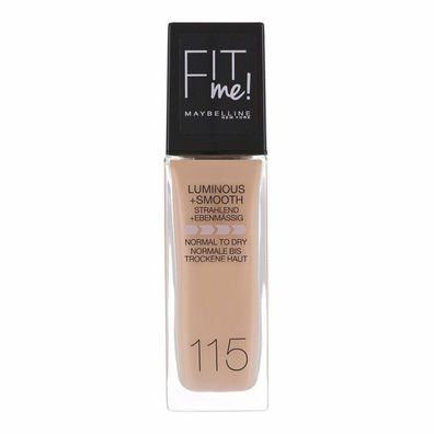 Maybelline New York Foundation Fit Me Liquid 115 Ivory, LSF 18, 30 ml