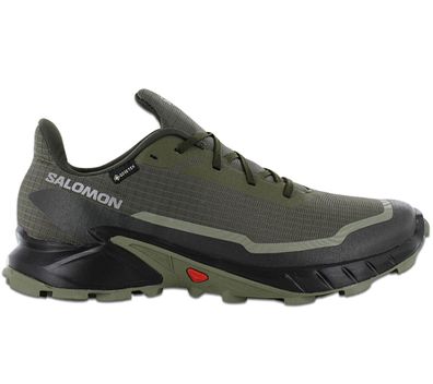 Salomon Alphacross 5 GTX - GORE-TEX - Herren Trail-Running Schuhe Grün 473103