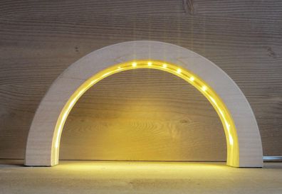 Lichterbogen LED Beleuchtung Linde Höhe 24,5cm NEU Lichterbogen Fensterbogen