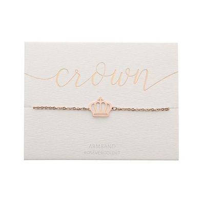 Armband 'Krone' rosévergoldet, 6044kr 1 St