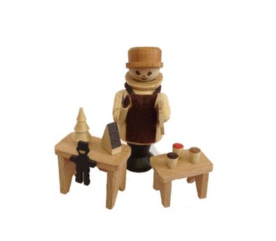 Miniaturfigur Spielwarenmann natur Höhe=6cm NEU Seiffen Erzgebirge Dekoration