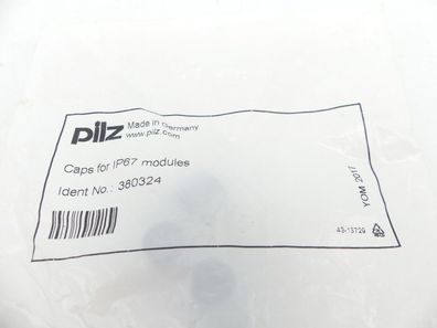 Pilz Ident No. 380324 Caps for IP 67 modules VPE = 4 Stk. ungebraucht!