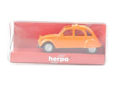 Herpa H0 020824 Modellauto Citroen 2 CV orange 1:87