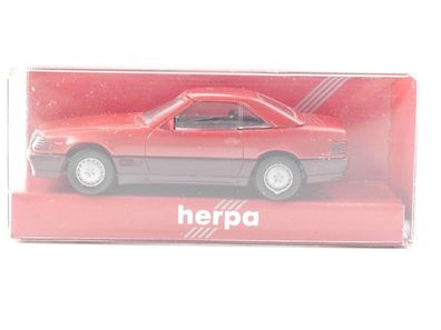 Herpa H0 025461 Modellauto Mercedes Benz 500 SL rot 1:87