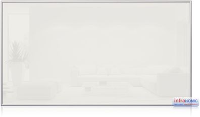 infraNOMIC Frame-Line Paneel weiß, Alu-Rahmen 10 mm, 600W, 1100x600 mm (GHE...