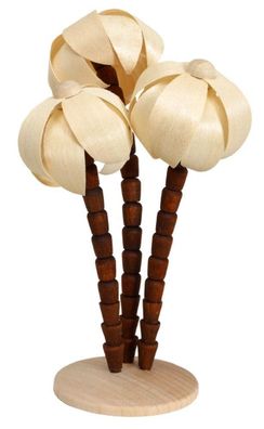 Miniaturfiguren Palmenoase auf Sockel natur Höhe 11,5 cm NEU Palme Blume Christi