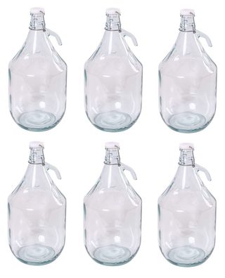 5L Bügelflaschen Gärballon Glasballon Weinballon Bügelverschluss Flasche