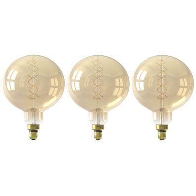 Bronx71 Leuchtmittel LED Ø 20 cm gold (3er Set)