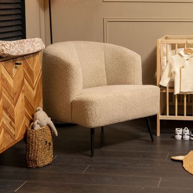 Bronx71 Stillsessel Nora Bouclé beige