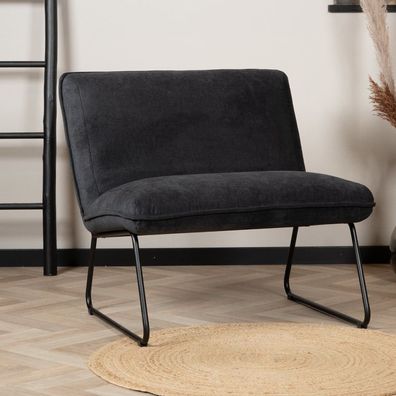Bronx71 Sessel Merle Stoff modern schwarz
