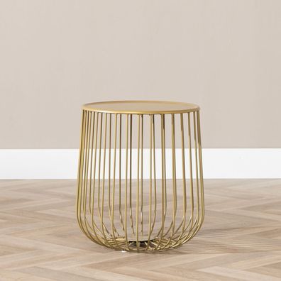 Bronx71 Beistelltisch Tygo Metall Gold
