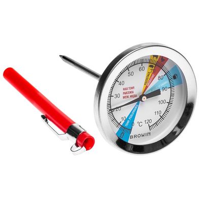Thermometer für Schinkenkocher 0,8KG, Backthermometer Edelstahl, 0-120°C