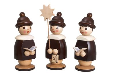 Miniaturfiguren 3 Kurrendefiguren natur Höhe 26cm NEU Weihnachten Figuren Kirche