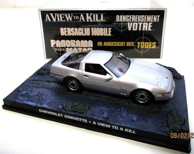 Modellauto 1:43 GE Fabbri James Bond 007 Chevrolet Corvette OVP (988h)