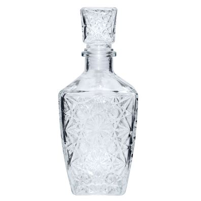 Whisky Karaffe Dekanter Flasche Cognac Scotch Likör Glaskaraffe Glas 810ml MD2