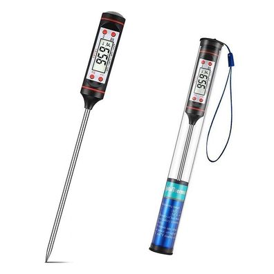 2 STÜCK BBQ Digital LCD Thermometer Bratenthermometer Fleischthermometer Grill