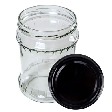 500ml Einweckgläser Einmachgläser Vorratsgläser Einmachglas mit Deckel Schwarz