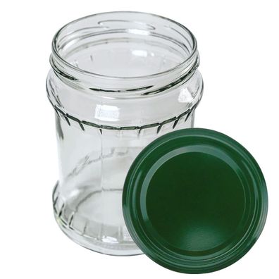 500ml Einweckgläser Einmachgläser Vorratsgläser Einmachglas Deckel Grün