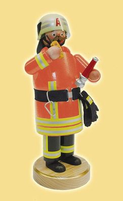Räuchermann Feuerwehrmann orange Höhe= 22cm NEU Rauchen Rauchfigur Rauchmann