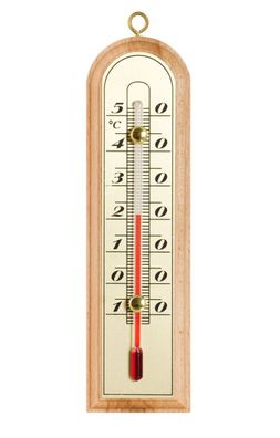 Zimmerthermometer Thermometer Innen Holz Außenthermometer Analog Raum Garten MD2