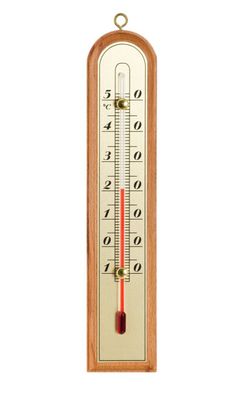 Zimmerthermometer Thermometer Innen Holz Außenthermometer Analog Raum Garten MD4