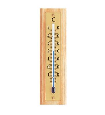 Zimmerthermometer Thermometer Innen Holz Außenthermometer Analog Raum MD10