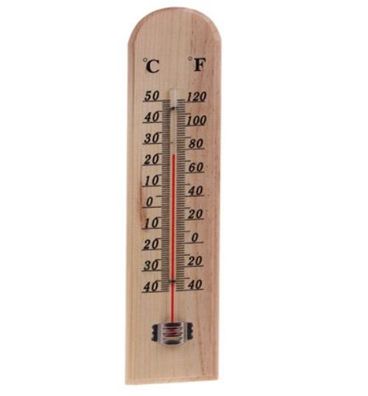 Zimmerthermometer Thermometer Innen Holz Analog Raum Garten groß 26cm MD13