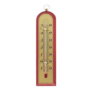 Zimmerthermometer Thermometer Innen Holz Außenthermometer Analog Raum MD14