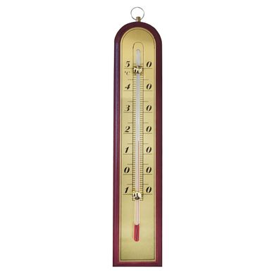 Zimmerthermometer Thermometer Innen Holz Außenthermometer Analog Raum MD15